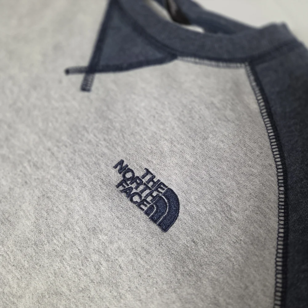 The North Face Men's Two-Tone Gray and Blue Sweatshirt Size Small‎
